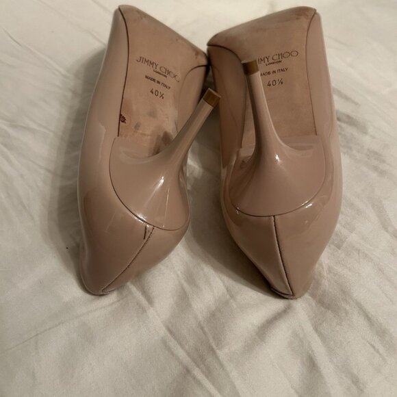 Jimmy Choo Powder Pink Patent Leather Pointed Toe Pumps - Picture 16 of 16